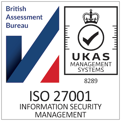 Screenshot of ISO 27001 badge