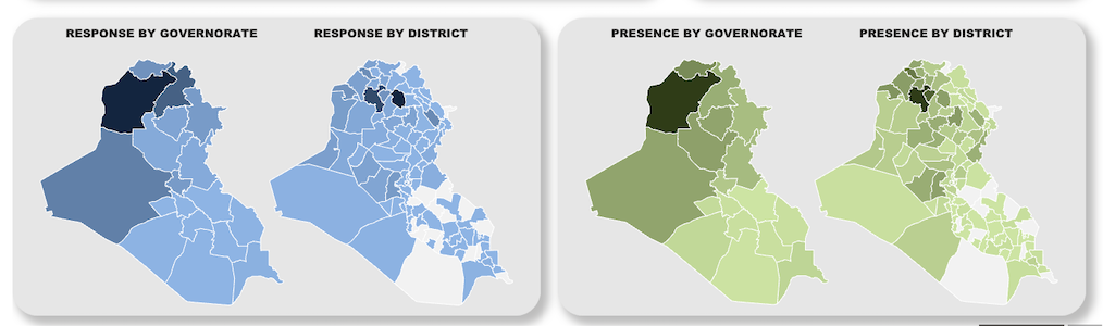 Response and Partner Presence by Governorate or District
