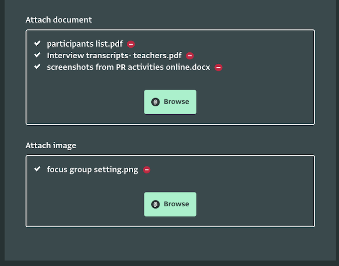 Attachment fields in Data Entry