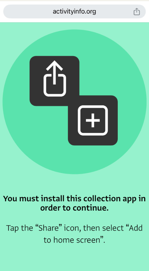 Instructions on iOS device