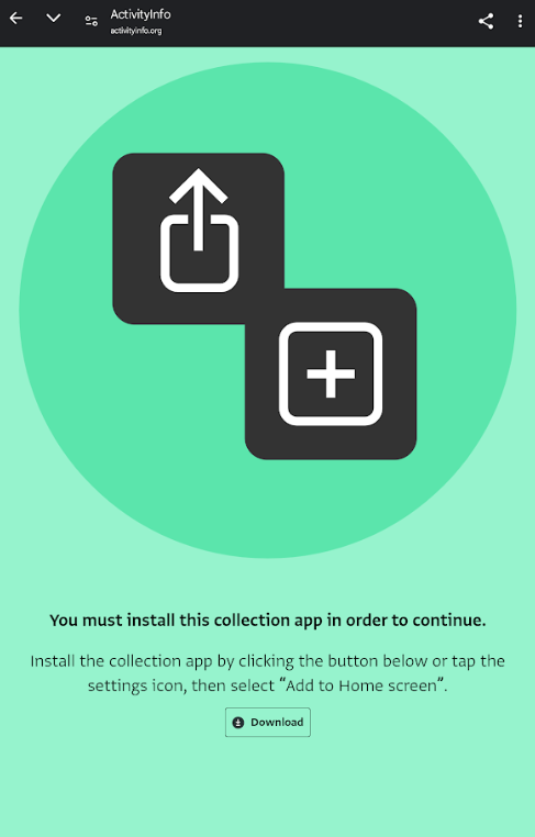 Instructions on Android device